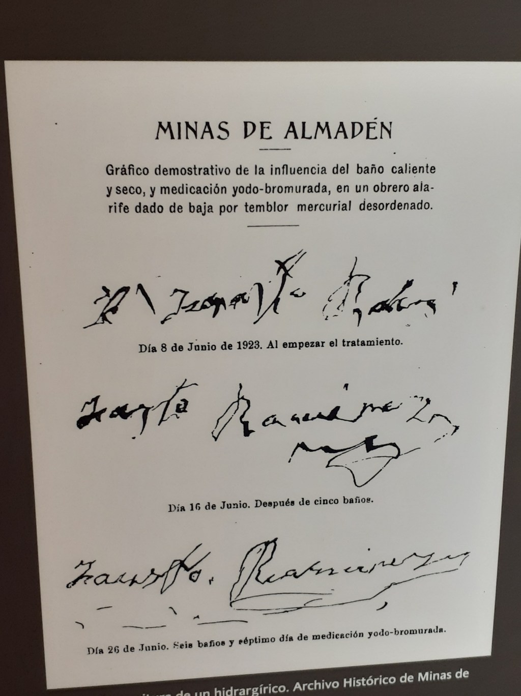 Declaration plaque, Minas de Almáden mercury mine, Spain