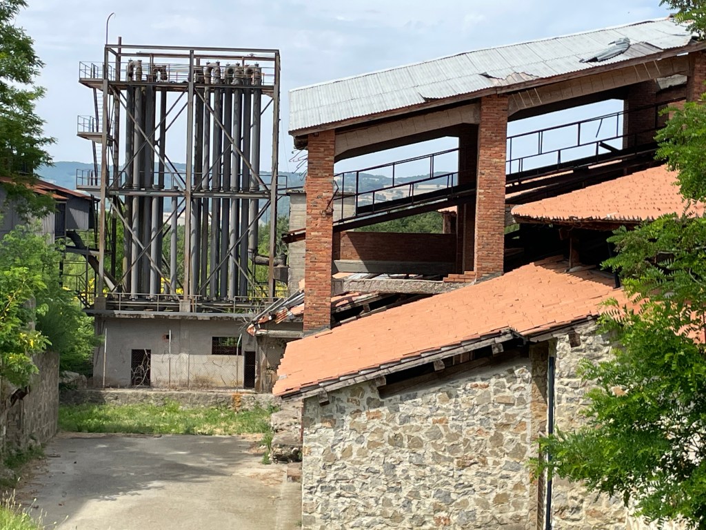 Mt Amiata mercury mine ruins, Tuscany, Italy