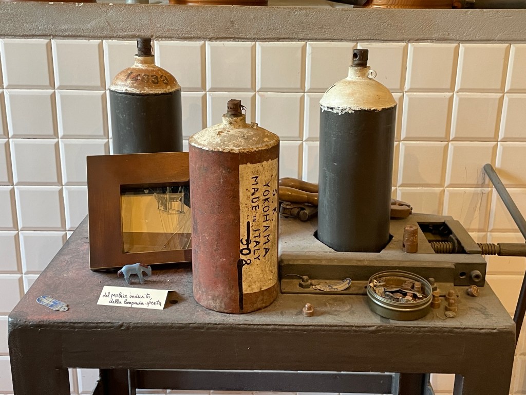 Historic mercury transport flasks, Idrija, Slovenia
